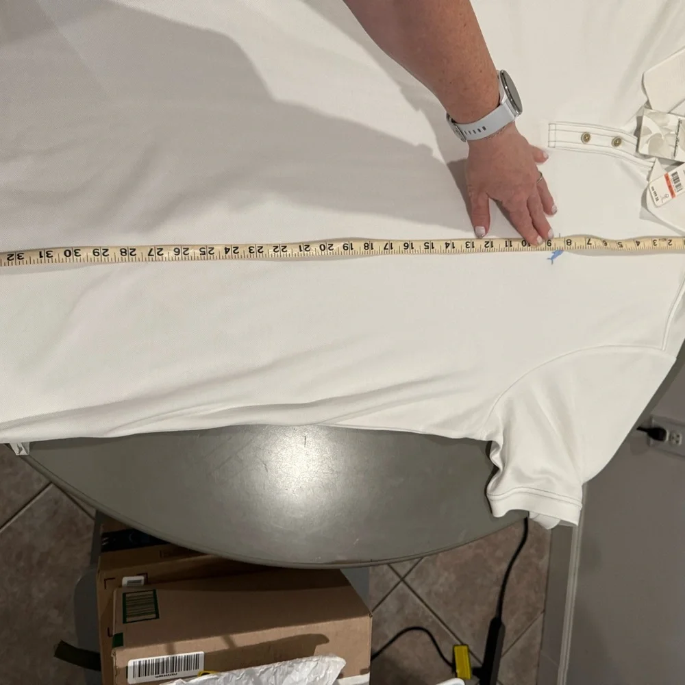 Tommy Bahama Men’s Big and Tall Polo Shirt Bright White 3XLT - Picture 6 of 6